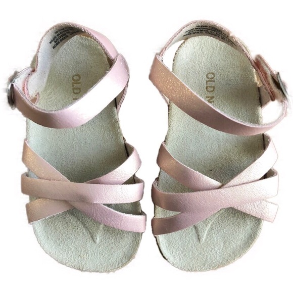 Old Navy Other - NWOT OLD NAVY rose gold velcro sandals